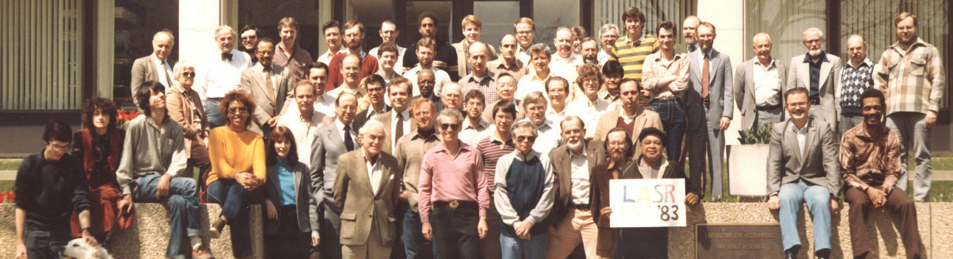 LASR 1983 staff picture. Click for printable version with legend.